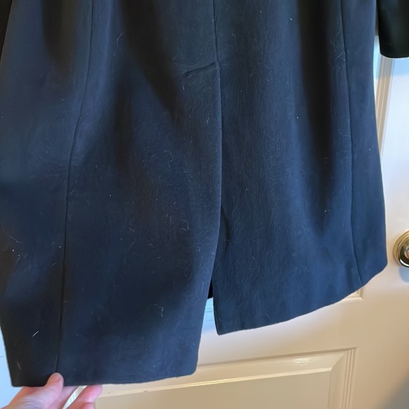 Ellen Tracy Long Black Belted Wool Wrap Coat. Women’s Size 2. - Picture 12 of 16